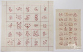 EMBROIDERED QUILT, EARLY TO MI