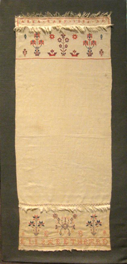 Embroidered show towel    "anna