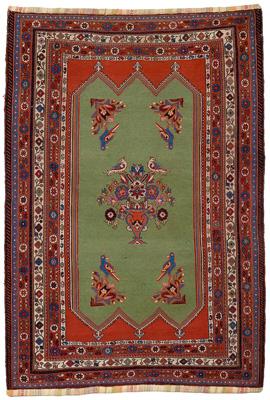 Embroidered Sumac rug, piled