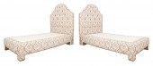 EMBROIDERED UPHOLSTERED TWIN B