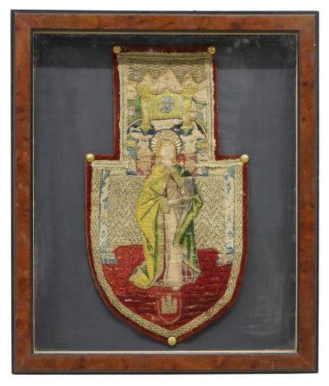 EMBROIDERED VESTMENT FRAGMENT