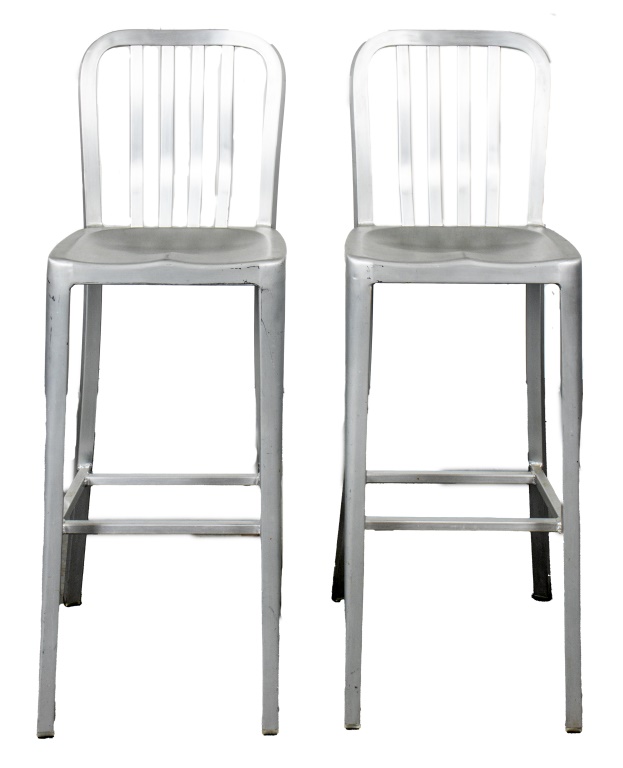 EMCO  ALUMINUM BARSTOOLS, PR Pair