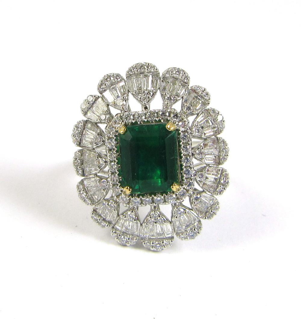 EMERALD AND DIAMOND COCKTAIL