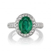 EMERALD AND DIAMOND RINGEMERAL