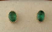 EMERALD AND FOURTEEN KARAT GOL