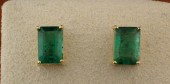 EMERALD AND FOURTEEN KARAT GOL