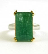 EMERALD AND FOURTEEN KARAT GOL