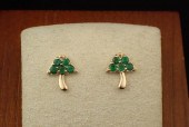 EMERALD AND FOURTEEN KARAT GOL