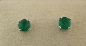 EMERALD AND FOURTEEN KARAT WHI