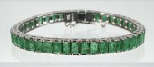 EMERALD BRACELET Vintage handm