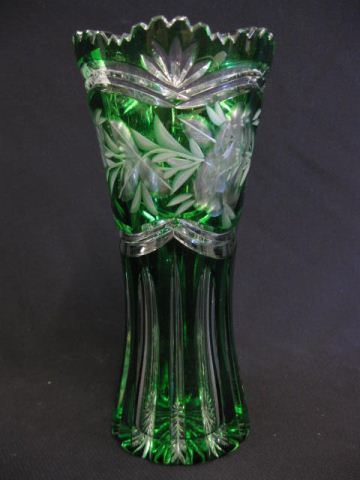Emerald Cut-to-Clear Vase deep