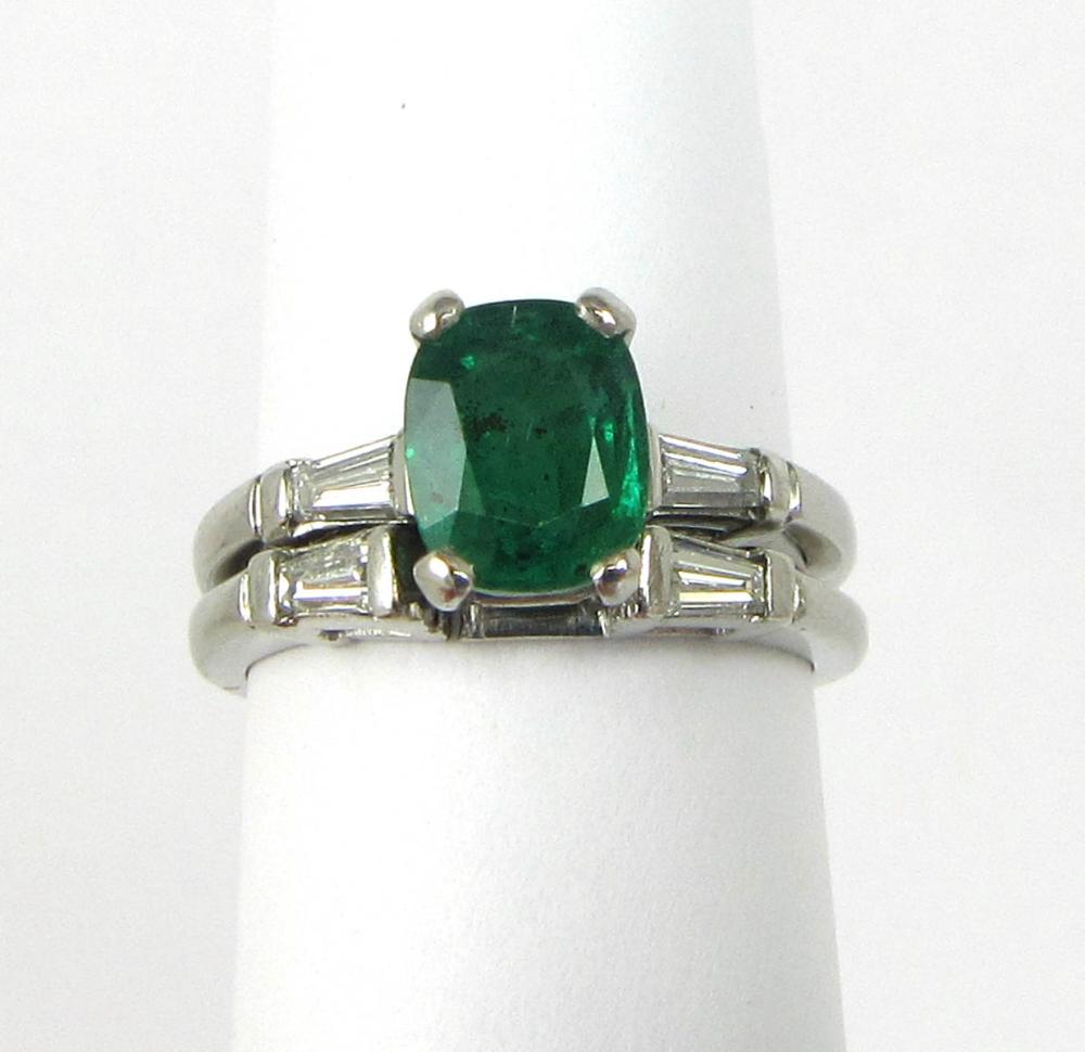 EMERALD, DIAMOND AND PLATINUM