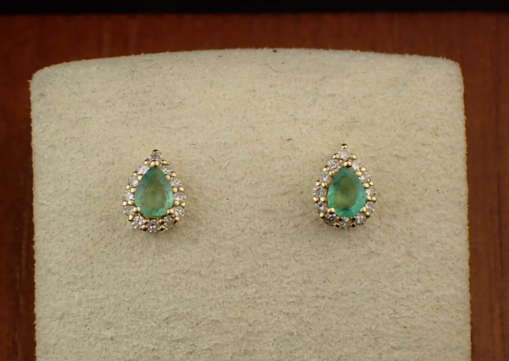 EMERALD, DIAMOND HALO AND YELLOW