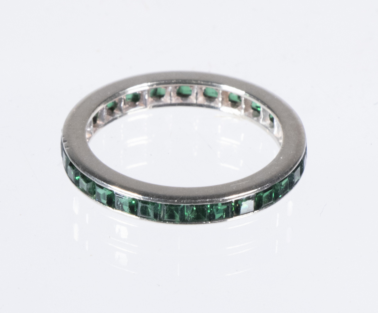 EMERALD ETERNITY BAND Set in 14K