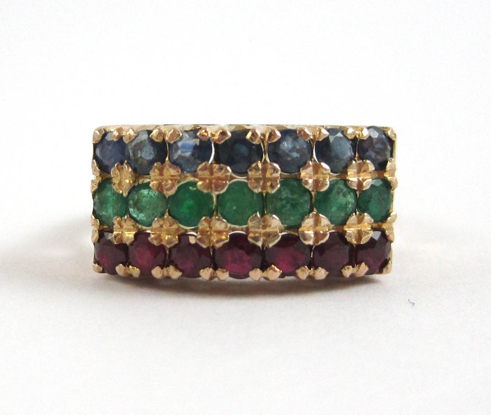 EMERALD, RUBY, SAPPHIRE AND