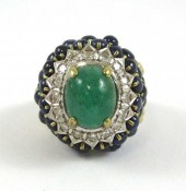 EMERALD, SAPPHIRE, DIAMOND AND