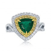 EMERALD YELLOW DIAMOND RINGEME