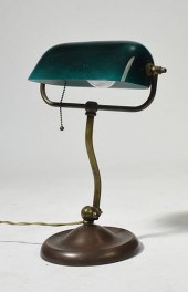 EMERALITE DESK LAMP WITH BRASS