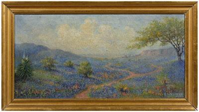 Emery A. Filleau painting (Texas,
