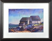 EMIL BISTTRAM WATERCOLOR, SHOR