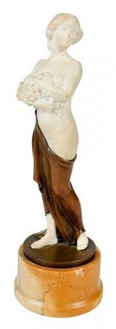EMIL RIZEC MARBLE AND BRONZE F