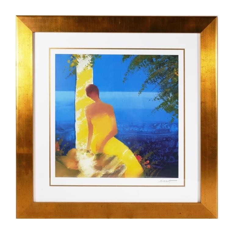 EMILE BELLET LITHOGRAPHFramed