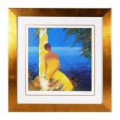 EMILE BELLET LITHOGRAPHFramed