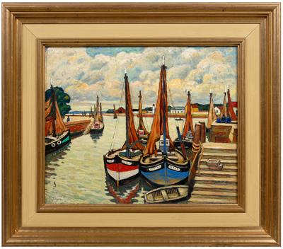 Emile Colinus painting (French,