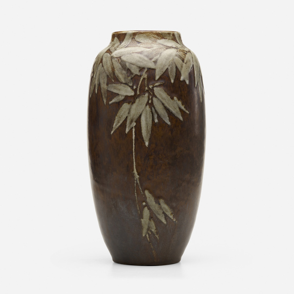 Emile Decoeur. Vase with bamboo. c.