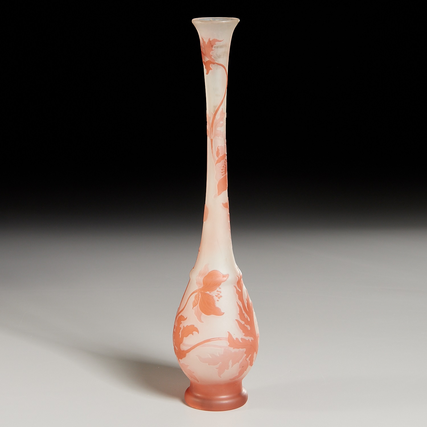 EMILE GALLE, 15-INCH CAMEO BOTTLE