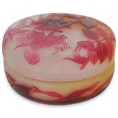 EMILE GALLE CAMEO GLASS BOXDES