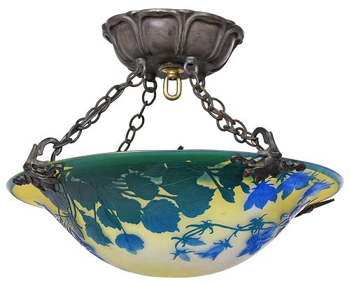 EMILE GALLE CAMEO GLASS CAMPANULA