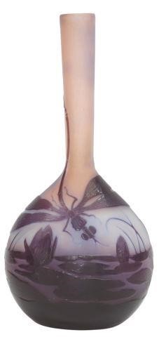 EMILE GALLE CAMEO GLASS DRAGONFLY