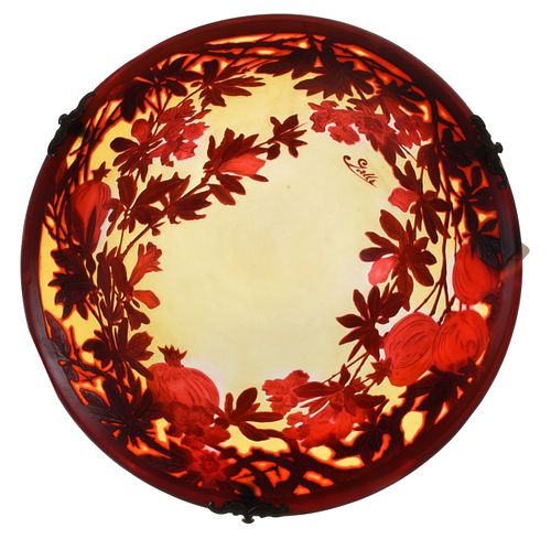 EMILE GALLé CAMEO PLAFONNIERFrench,