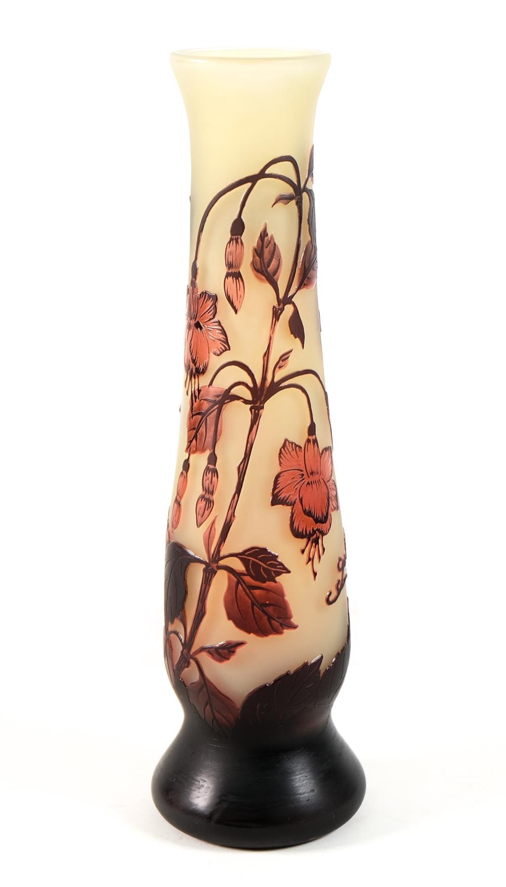 EMILE GALLE FLORAL CAMEO ART