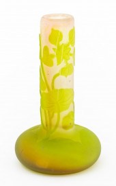 EMILE GALLE GREEN & PINK CAMEO