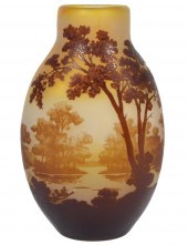 EMILE GALLE LANDSCAPED CAMEO A