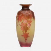 Émile Gallé. Mold-blown vase w