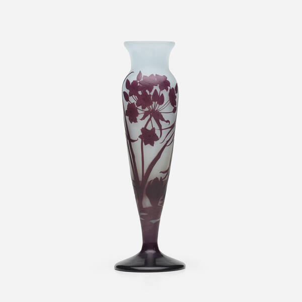 Émile Gallé. Nénuphars vase. c.