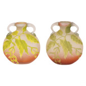 EMILE GALLE PAIR SYCAMORE CAME