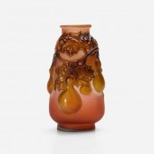 Émile Gallé. Rare mold-blown g