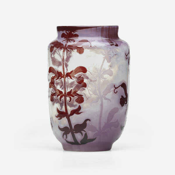 Émile Gallé. Vase with snapdragons.