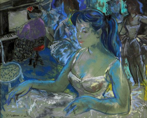 EMILE GRAU-SALA, PASTEL,