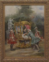 EMILE MARCEL FLAMANT OIL ON CA