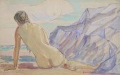 EMILY NICHOLS HATCH, WATERCOLO