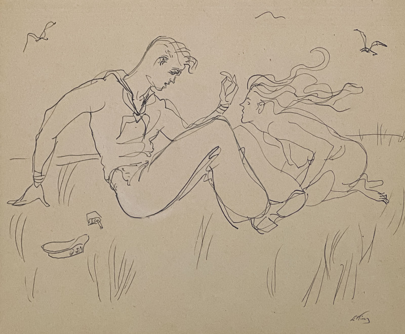 Emlen EttingAmerican (1905-1993)ink