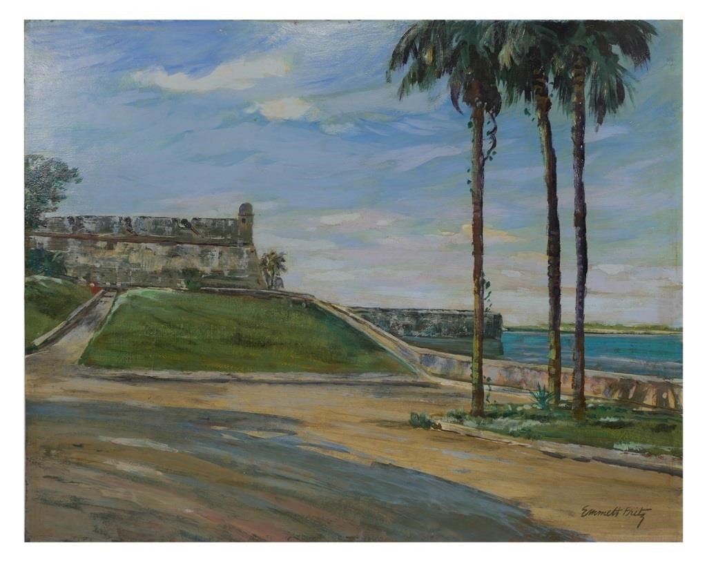 EMMETT FRITZ, OIL ON BOARDEmmett
