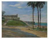 EMMETT FRITZ, OIL ON BOARDEmme