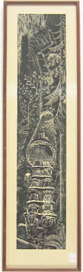 EMMY LOU PACKARD LINOCUT (Cali