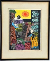 EMMY LOU PACKARD, LITHOGRAPH,